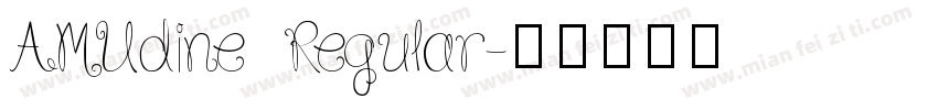 AMUdine Regular字体转换